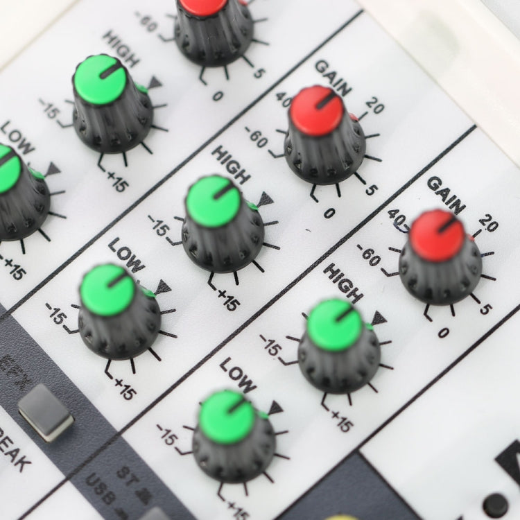 藍牙聲卡4路調音台 家用舞台USB小型調音台