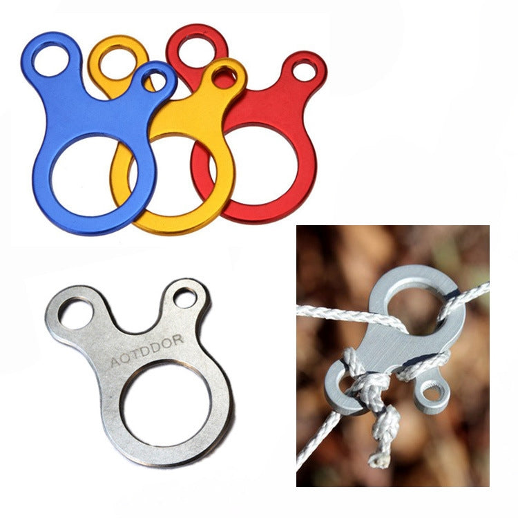 野營帳篷繩緊固件登山扣衣架鈎收緊器風繩扣 10個一賣