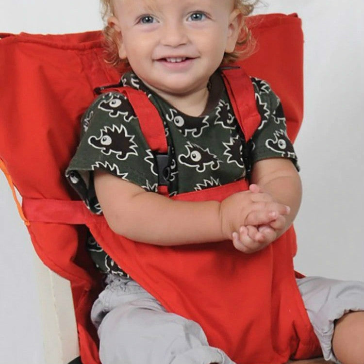 嬰兒便攜式座椅兒童椅旅行可摺疊可拆洗嬰兒用餐座椅套安全帶