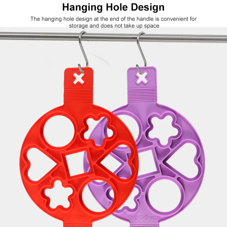 Anpro 不粘鍋烹飪工具 蛋環製作器蛋硅膠模具 煎餅芝士蛋鍋平底鍋翻轉廚房烘焙配件