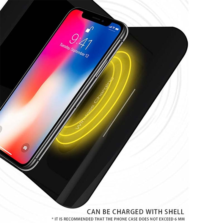 10W QI 通用多功能手機無線充電器帶鬧鐘&時間/日曆/溫度显示