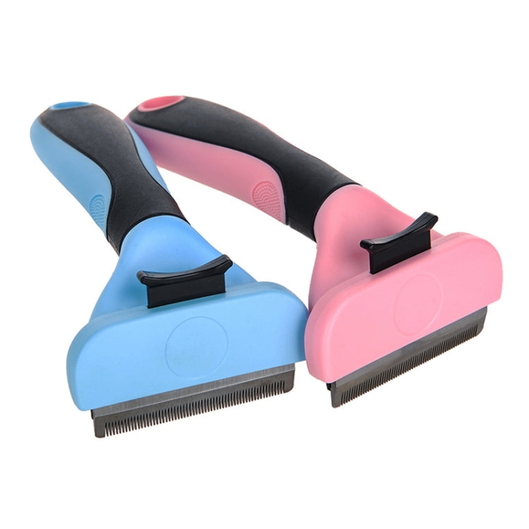 寵物梳子不銹鋼雙面開結清潔美容脫毛梳