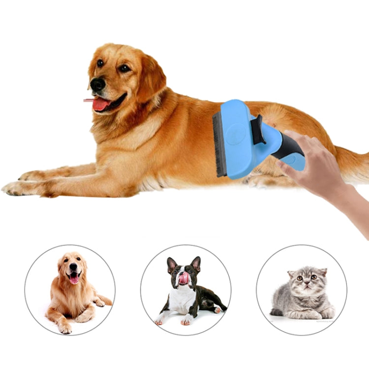 寵物梳子不銹鋼雙面開結清潔美容脫毛梳