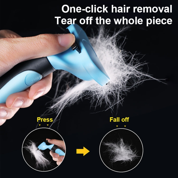 寵物梳子不銹鋼雙面開結清潔美容脫毛梳