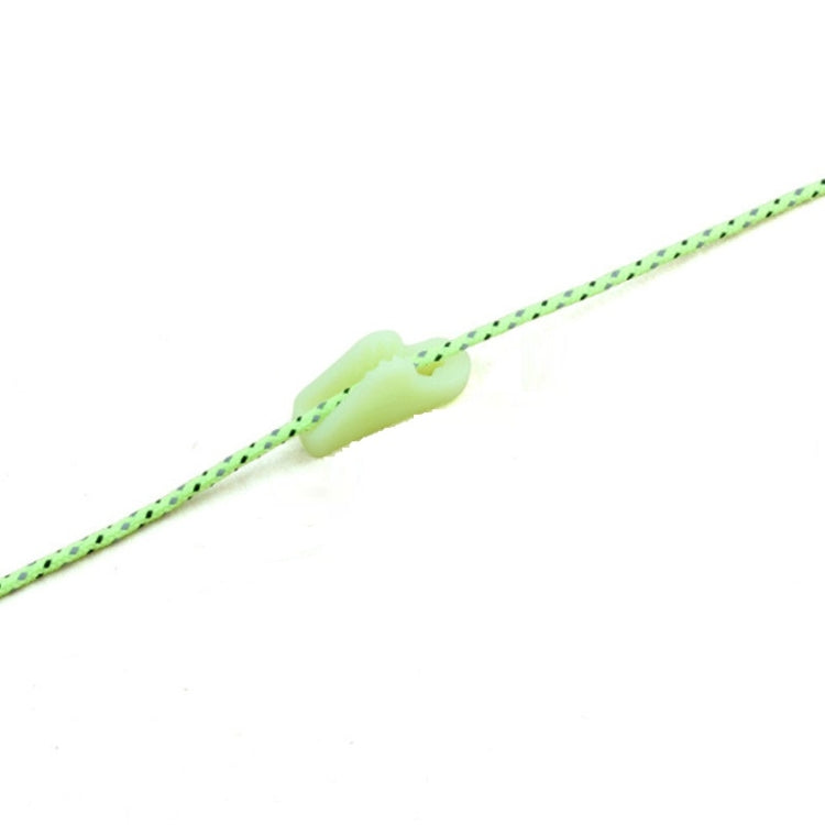 10一賣 戶外發光繩扣熒光帳篷三角扣警示提醒意外險帳篷風繩調節器個