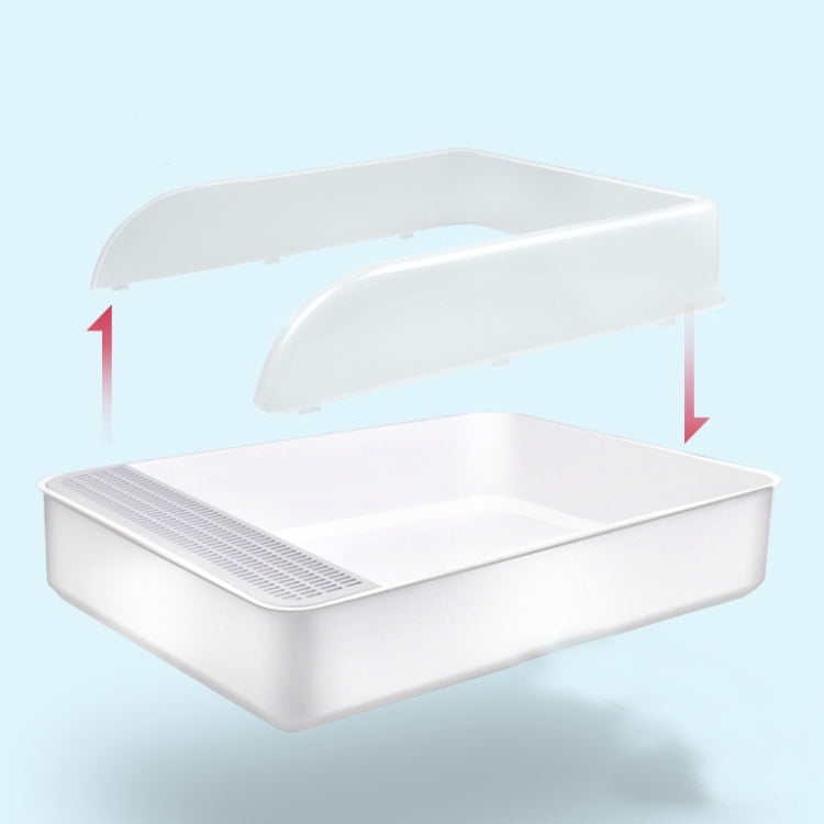 貓砂盆半封閉式方形屎盆寵物廁所