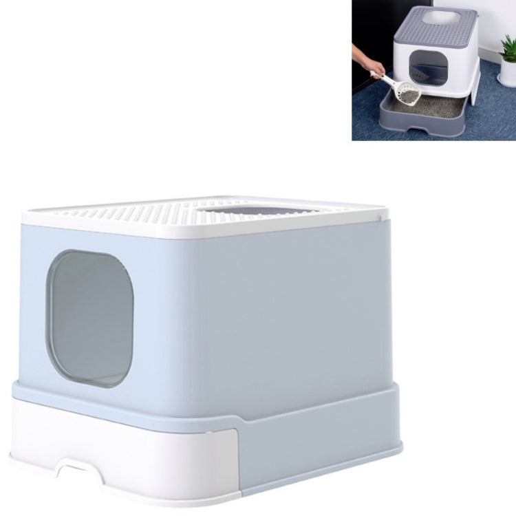 抽屜頂入式全封閉貓砂盆寵物用品