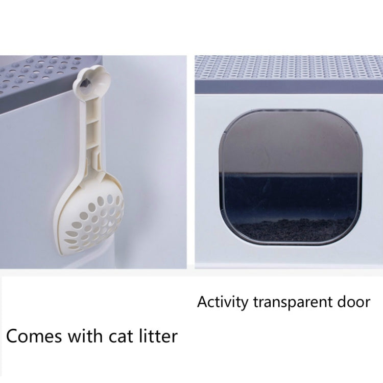 抽屜頂入式全封閉貓砂盆寵物用品