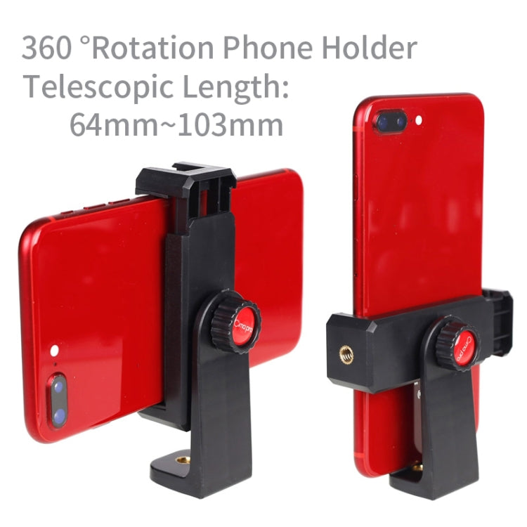 喜樂途 XJ-12 大號拍照手機夾三腳架雲台轉接座通用直播支架固定夾