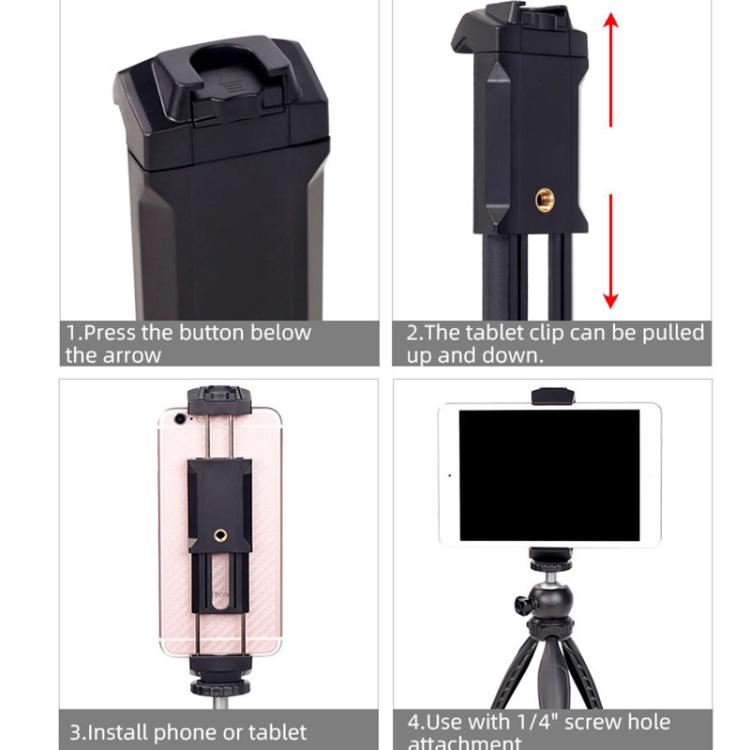 平板電腦手機直播三腳支架固定夾