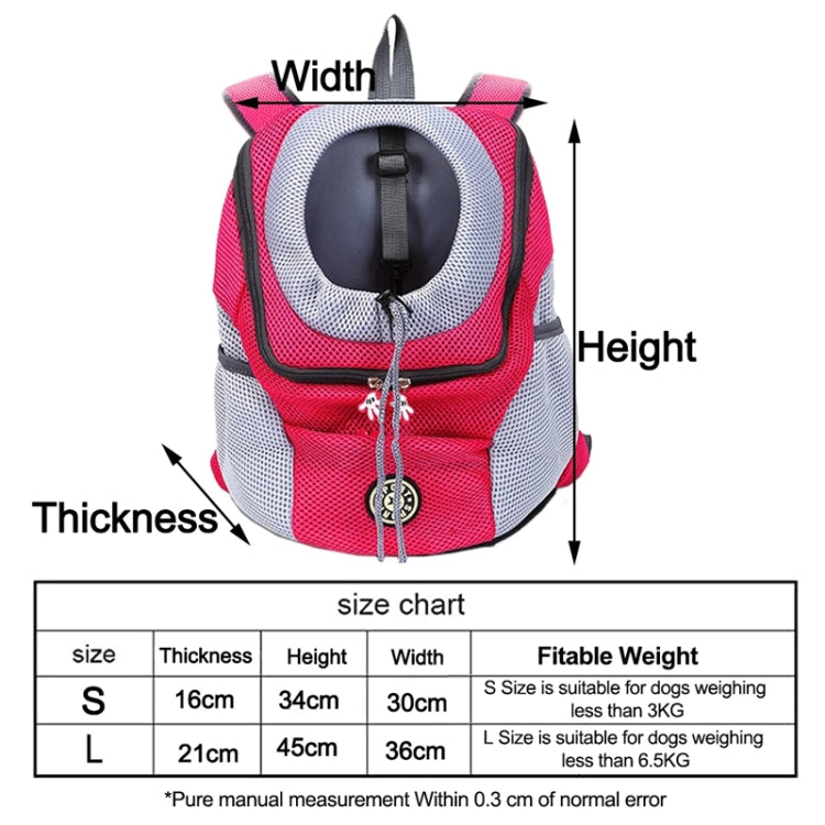 戶外寵物狗手提包前袋雙肩手提背包旅行網眼背包頭