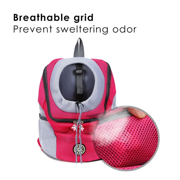 戶外寵物狗手提包前袋雙肩手提背包旅行網眼背包頭