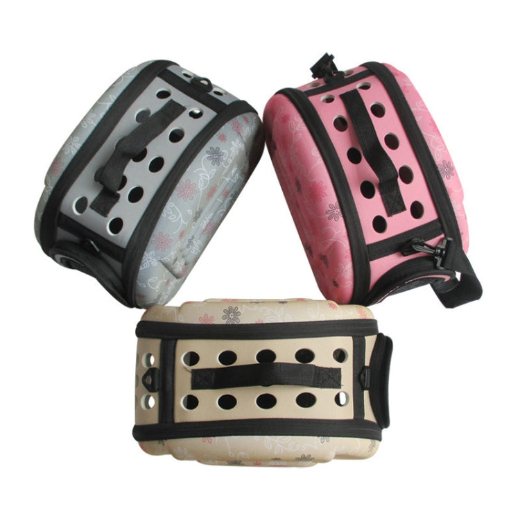 便攜貓咪手提包可摺疊旅行包小狗攜帶網眼單肩寵物包