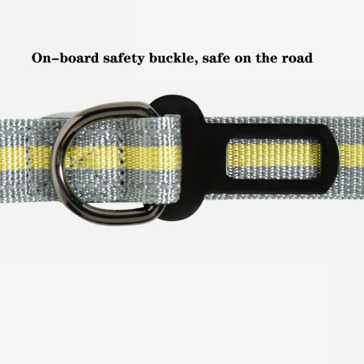 狗狗戶外防沖牽引繩尼龍反光彈力伸縮遛狗繩