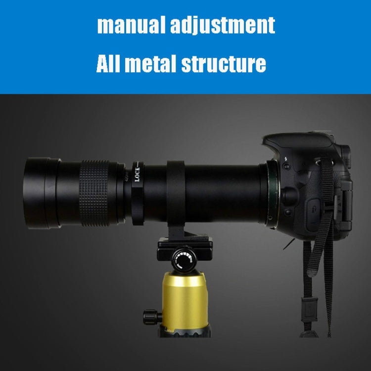 Lightdow 420-800mm變焦相機鏡頭光學玻璃鍍膜攝影鏡頭