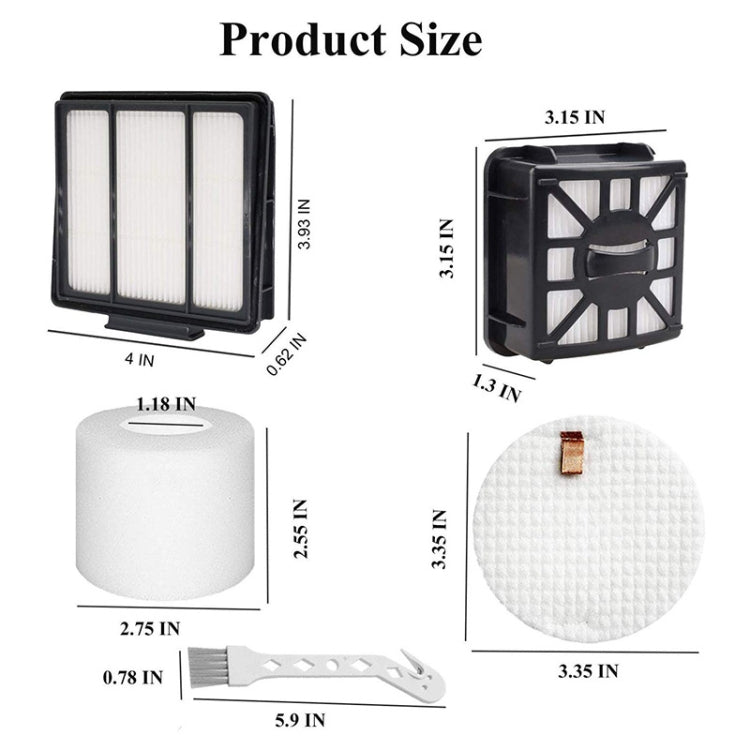 吸塵器過濾器套裝 適用於 Shark IQ R101AE IQ R101 / RV1001