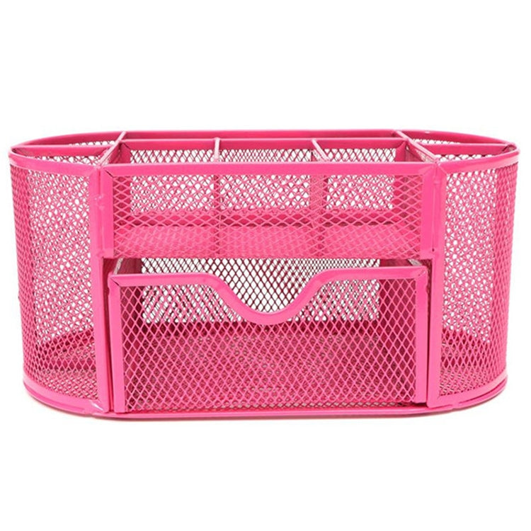 桌面收納盒9ge金屬網格辦公筆筒