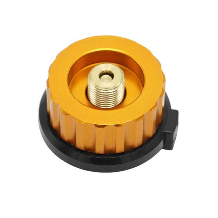 2件戶外野營遠足爐燃燒器適配器分體式爐轉換器連接器自動斷開氣筒油箱缸適配器