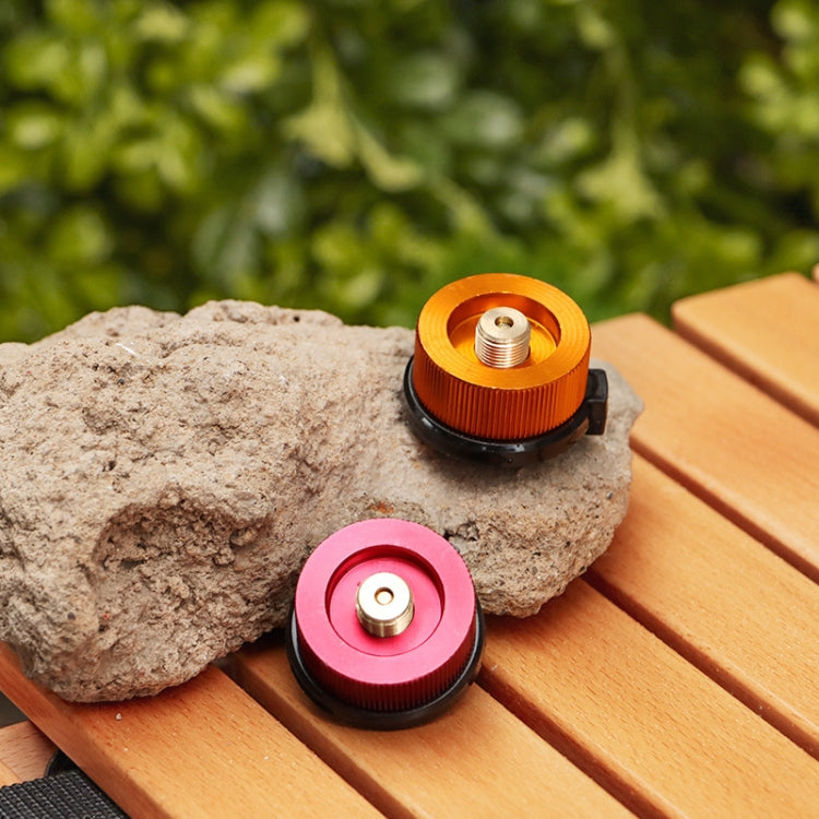 2件戶外野營遠足爐燃燒器適配器分體式爐轉換器連接器自動斷開氣筒油箱缸適配器