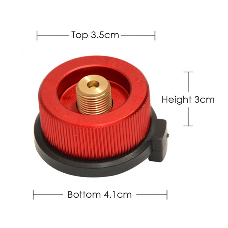 2件戶外野營遠足爐燃燒器適配器分體式爐轉換器連接器自動斷開氣筒油箱缸適配器