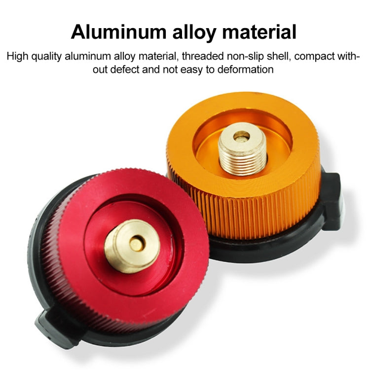 2件戶外野營遠足爐燃燒器適配器分體式爐轉換器連接器自動斷開氣筒油箱缸適配器