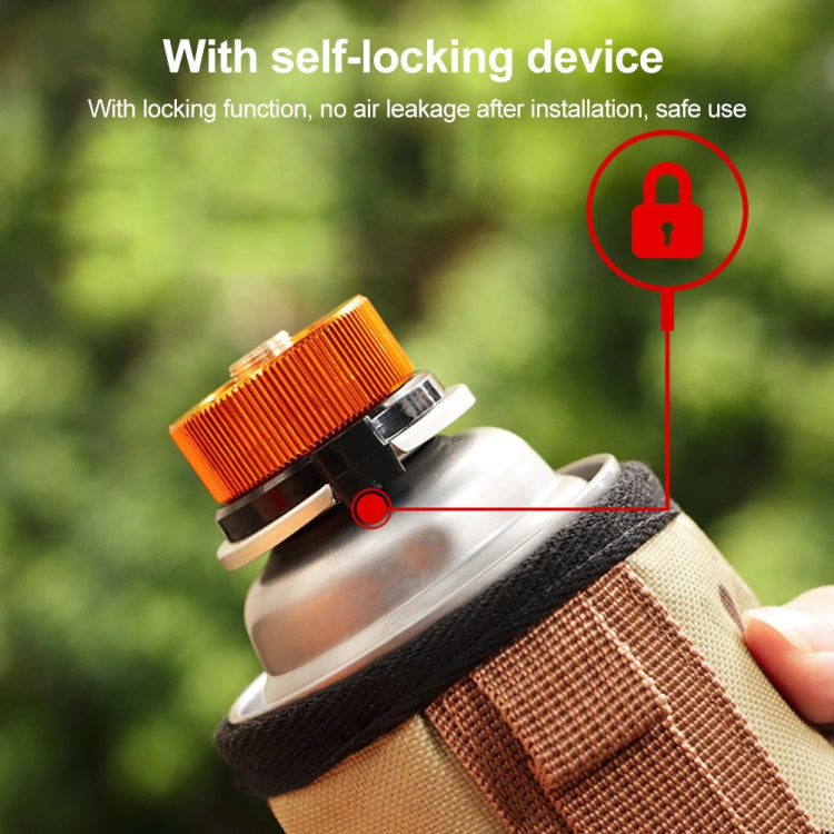 2件戶外野營遠足爐燃燒器適配器分體式爐轉換器連接器自動斷開氣筒油箱缸適配器