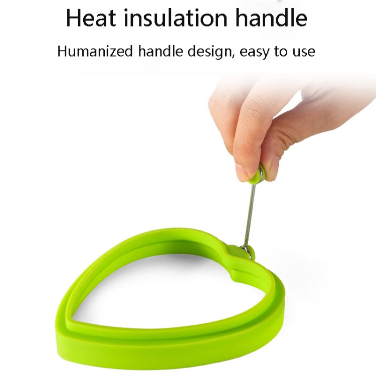 10個一賣 食品級硅膠心形煎蛋器 煎餅模荷包蛋模具