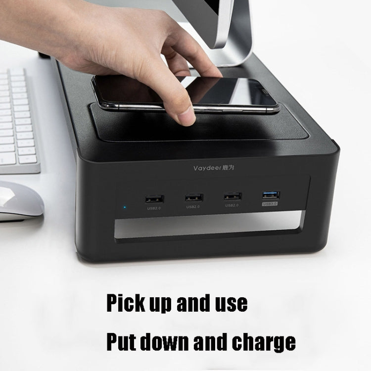 鹿為 電腦显示器增高架台式屏桌面收納底座