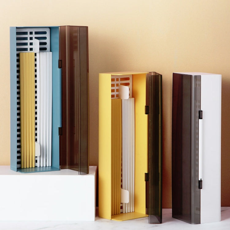 家用廚房塑料防塵瀝水分隔筷子筒收納盒