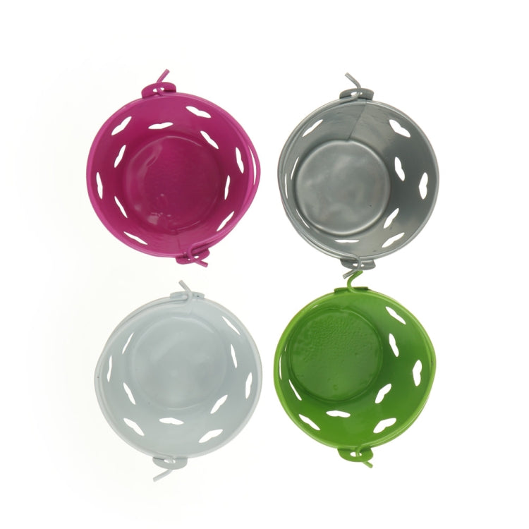 鏤空心形圓形筆筒裝飾可愛迷你桌面存儲桶鐵筆架小桶