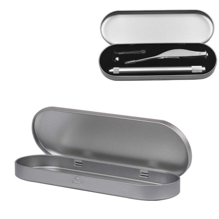 10個賣馬口鐵文具盒粉刺針美容針鐵盒回形針收納盒 顏色隨機