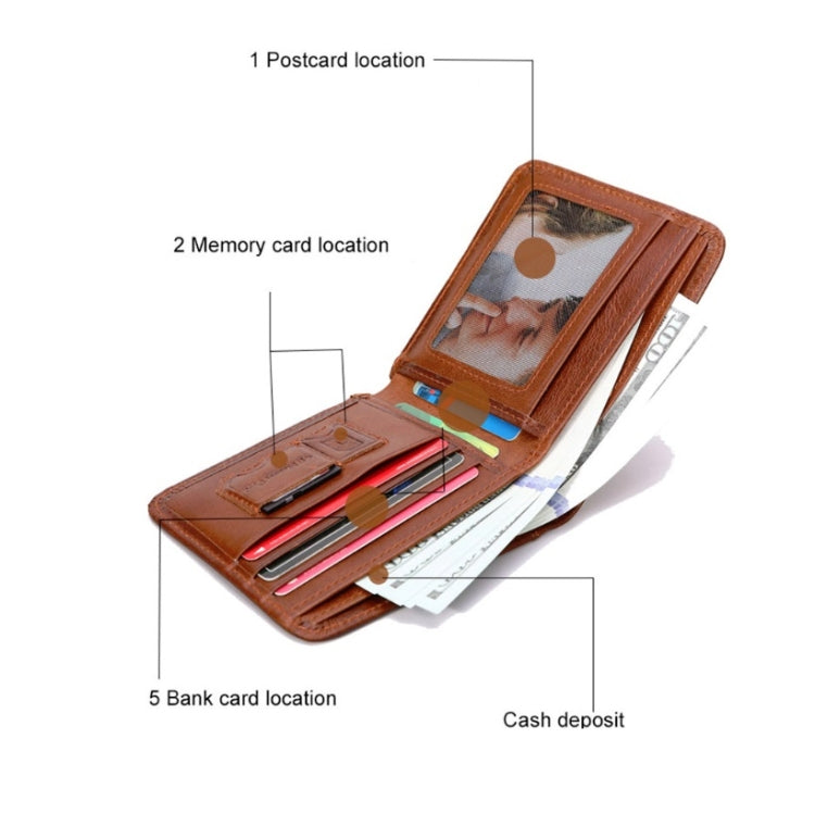 男士真皮商務錢包智能防丟防盜錢包