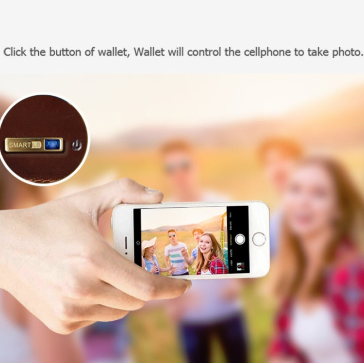 男士真皮商務錢包智能防丟防盜錢包