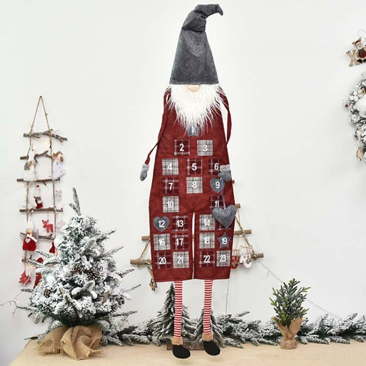 聖誕節裝飾品麻布森林人掛歷魯道夫創意倒計時掛歷