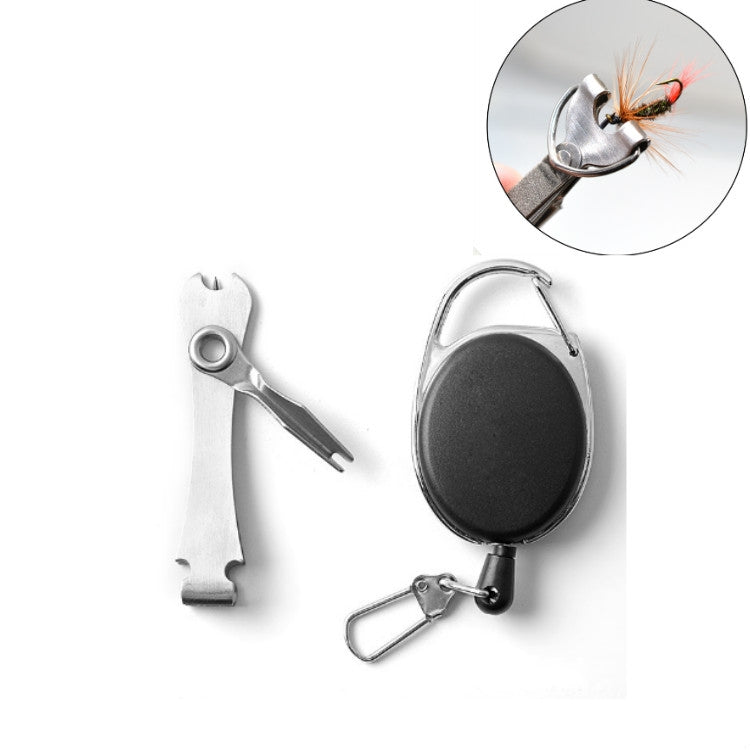 戶外垂釣用品釣魚鉗魚線剪刀伸縮鑰匙扣
