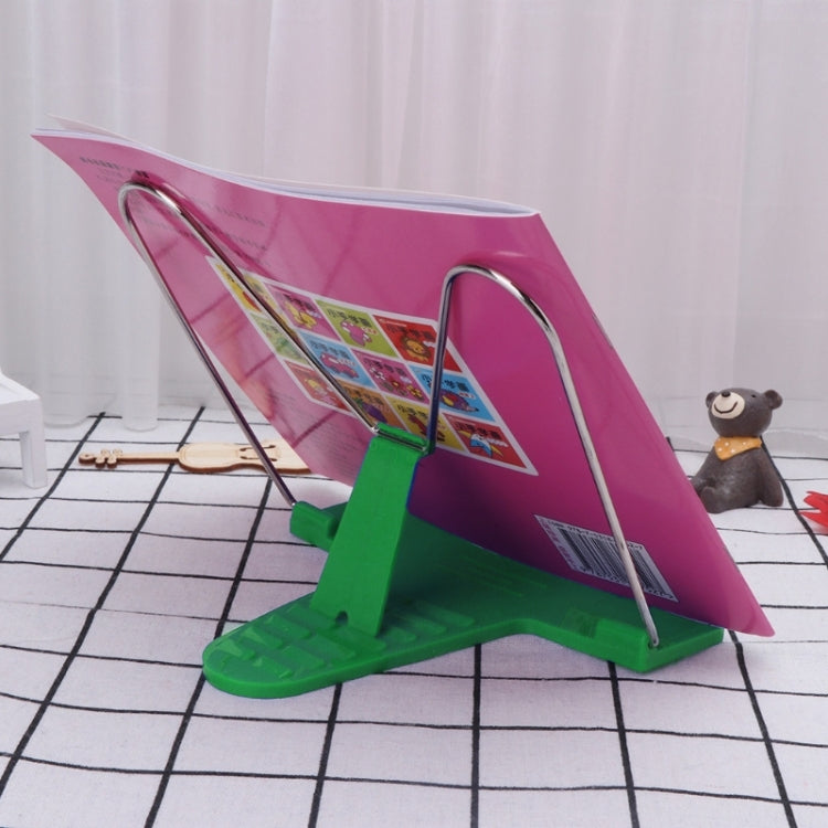 可調節角度金屬書架可摺疊便攜式文件書閱讀架