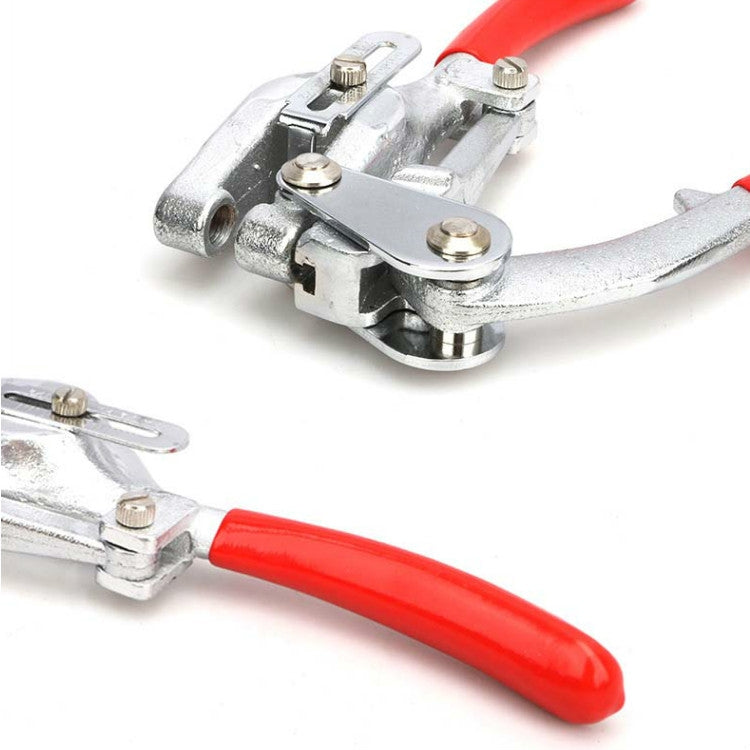 16合一 不銹鋼銅鋁條鐵皮皮革塑料手動打孔鉗打孔機套裝