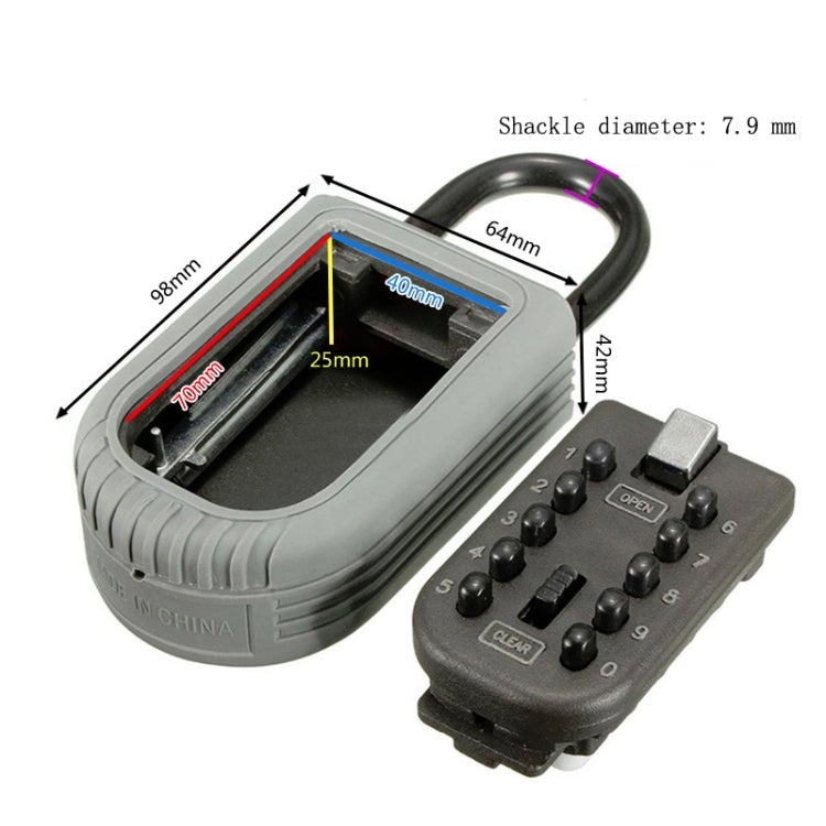 KS005 壁掛式戶外免安裝密碼鎖按鍵密碼鑰匙盒