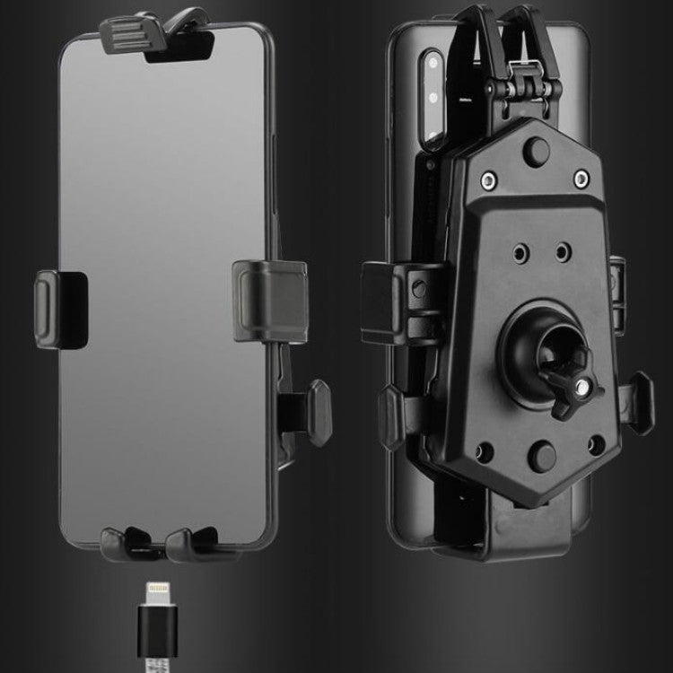 自行車手機架可旋轉調節固定鋁合金支架自動抓取支架