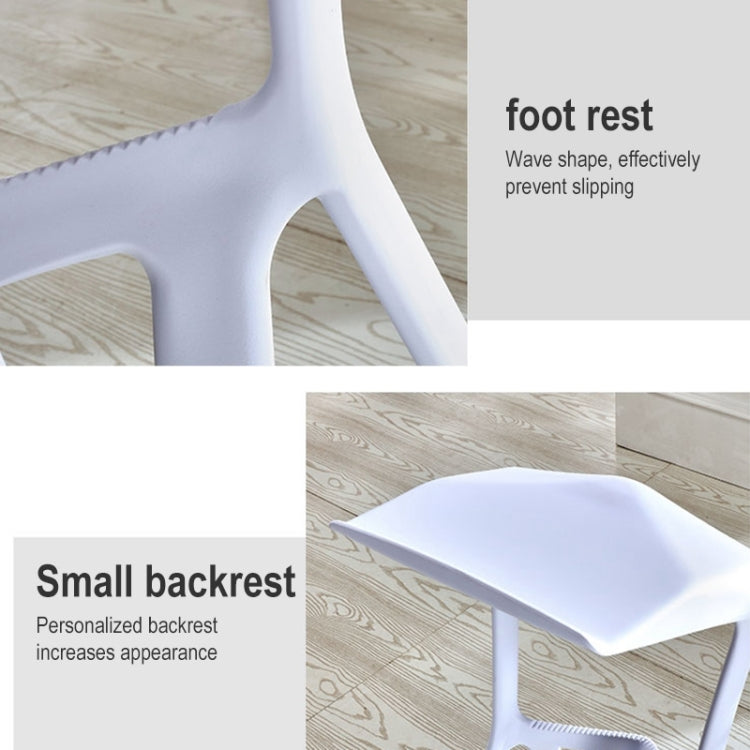 簡約個性時尚高桿凳塑料吧台椅咖啡館北歐幾何椅