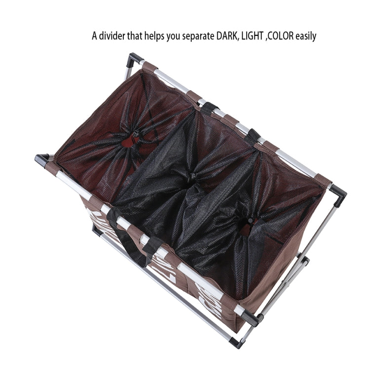 可摺疊三格臟衣籃 臟衣服家居收納盒袋