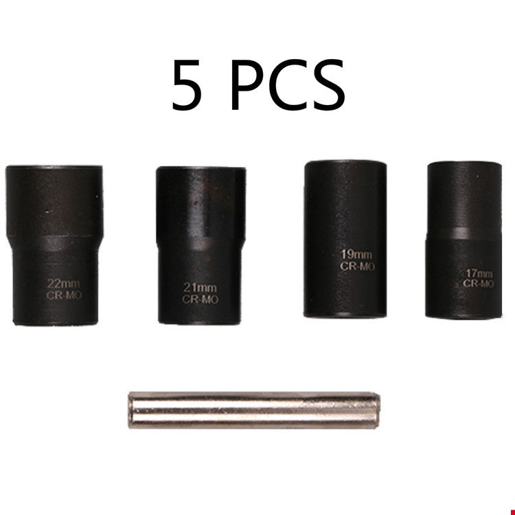 5件/套賣 防滑套筒組鉻鉬鋼螺母拆裝工具滑牙螺帽拆除器