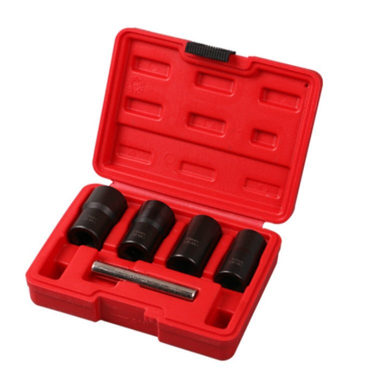 5件/套賣 防滑套筒組鉻鉬鋼螺母拆裝工具滑牙螺帽拆除器