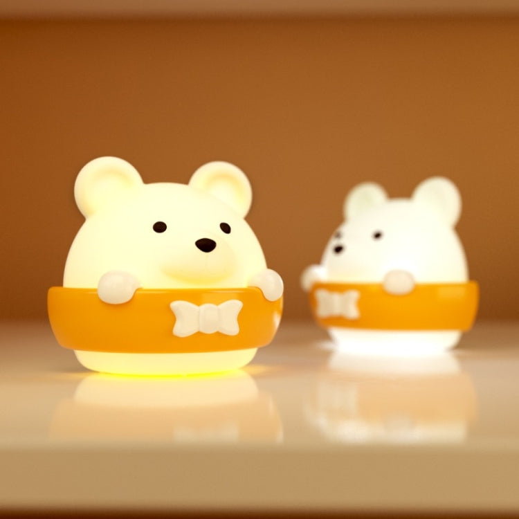 小熊遙控小夜燈床頭護眼夜光壁燈 三種燈光模式