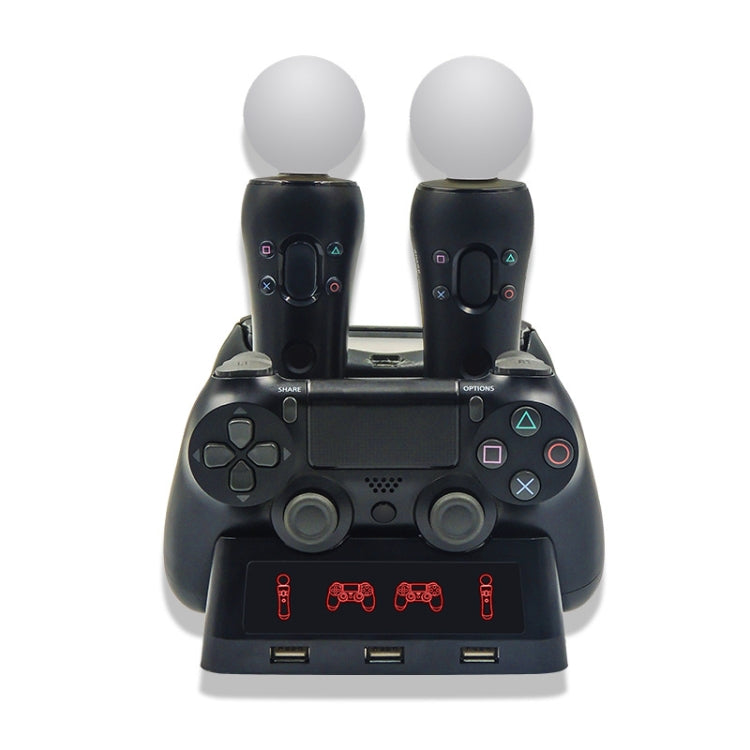 iPlay 適用於 PS4 / PS4 Move / PS VR遊戲手柄充電器