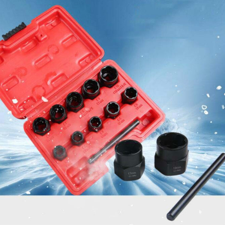 11件/套賣 受損螺母拆除工具防腐蝕滑牙螺帽取出器