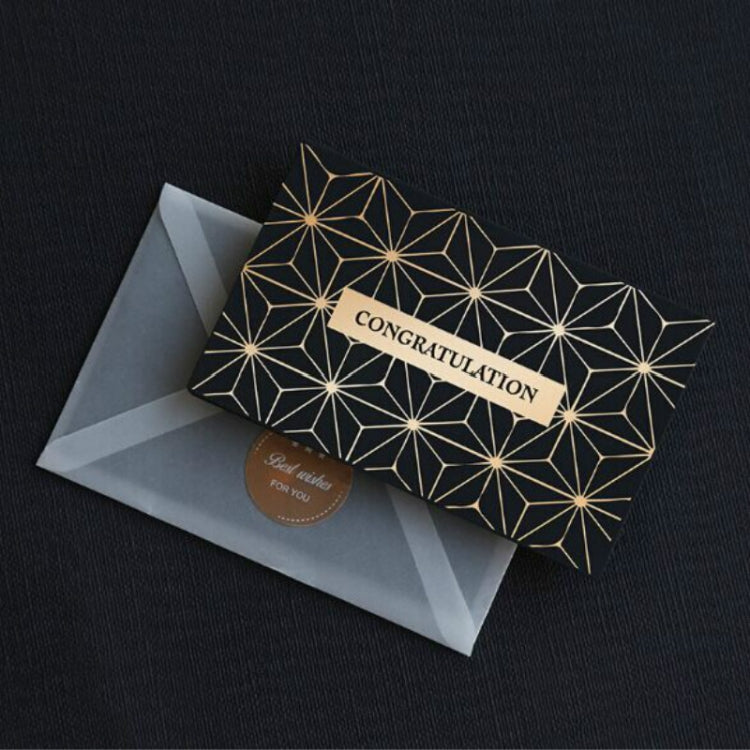 六個一賣創意商務燙金感恩生日賀卡