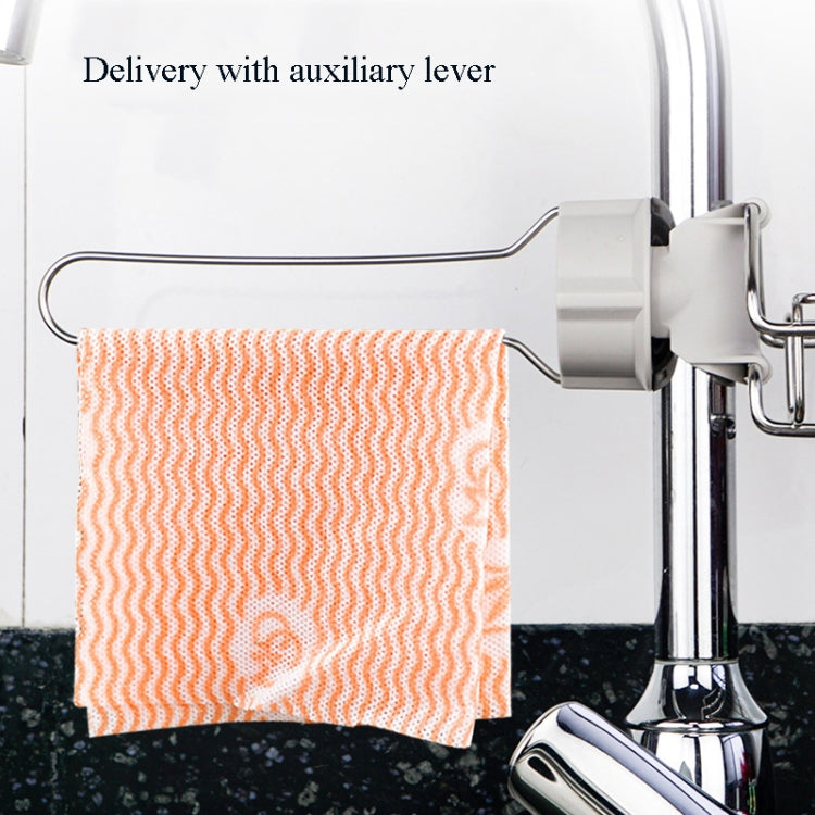 水龍頭置物架 不銹鋼免打孔廚房水槽收納架 抹布海綿瀝水架