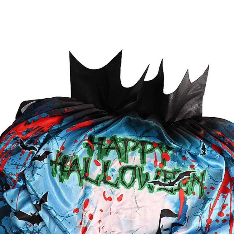 萬聖節裝扮兒童雙層印花斗篷披風