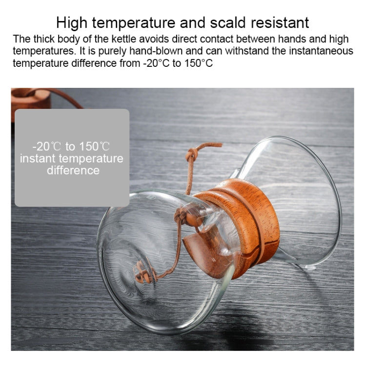 手沖咖啡壺耐高溫400毫升玻璃咖啡壺